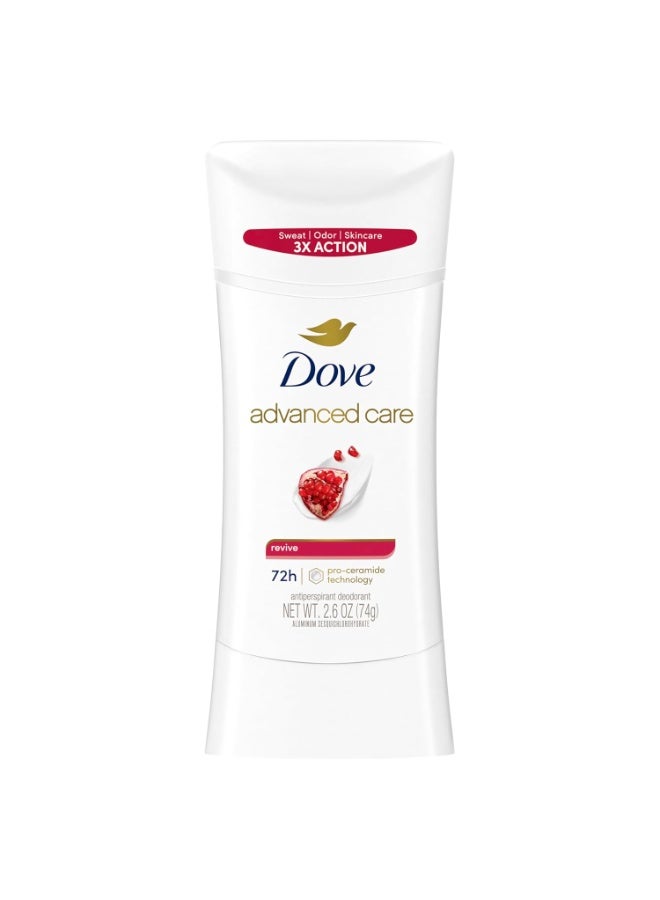 Dove Advanced Care Revive, Pomegranate Antiperspirant, Revive 2.6 Oz,74g - Image 1